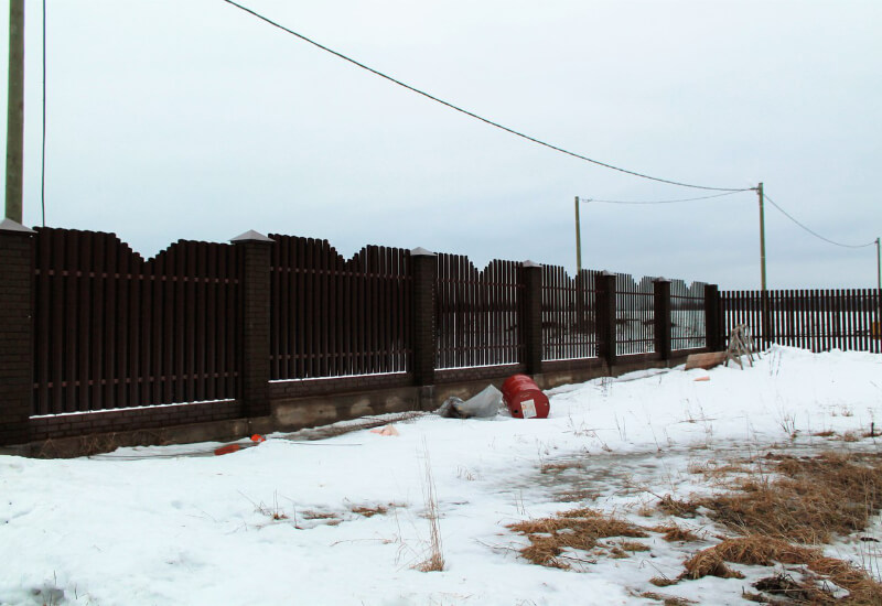 Забор из штакетника от ТПК Центр Металлокровли в Алматы